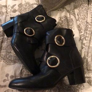 Black booties - never worn